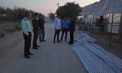 بخشدار گوگان از مراحل آماده سازی محل برگزاری دومین جشنواره پسته روستای قشلاق بازدید کرد