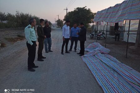 بخشدار گوگان از مراحل آماده سازی محل برگزاری دومین جشنواره پسته روستای قشلاق بازدید کرد