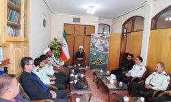 دیدار فرماندهان و پرسنل نیروی انتظامی شهرستان آذرشهر و منطقه گوگان با امام جمعه گوگان