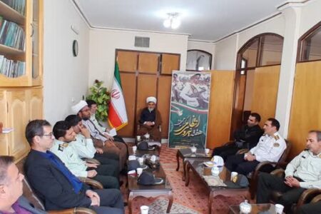 دیدار فرماندهان و پرسنل نیروی انتظامی شهرستان آذرشهر و منطقه گوگان با امام جمعه گوگان