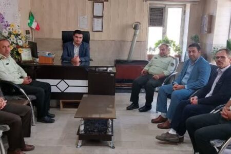 دیدار رئیس و کادر قضایی بخش گوگان با پرسنل نیروی انتظامی
