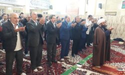 برگزاری میز خدمت و برپایی نماز جمعه‌ با حضور فرماندار و برخی از روسای ادارات در بخش ممقان