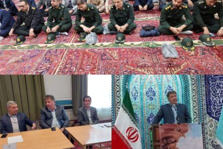 سخنرانی مدیر جهاد کشاورزی شهرستان آذرشهر پیش از خطبه های نماز جمعه