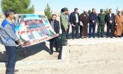آیین کلنگ زنی ساخت یادمان شهدای گمنام تیمورلو برگزار شد