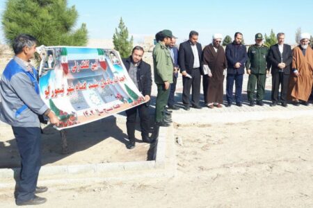 آیین کلنگ زنی ساخت یادمان شهدای گمنام تیمورلو برگزار شد