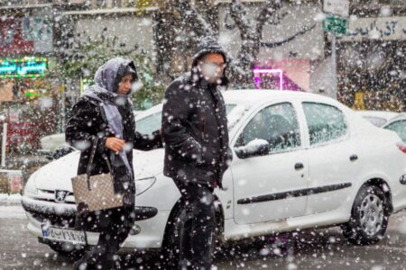 کاهش محسوس دما و آغاز بارش برف در برخی شهرهای آذربایجان‌شرقی