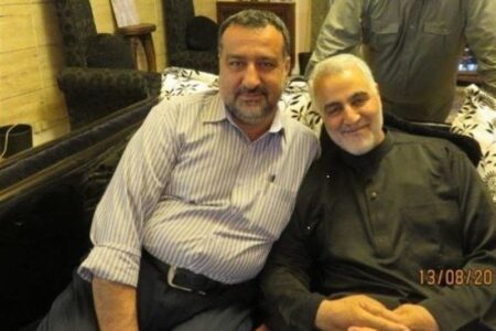 سید رضی یار دیرین سردار دلها در آستانه چهارمین سالگرد شهادت سردار سلیمانی به دیدار او شتافت