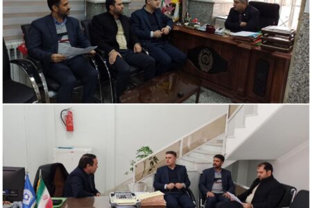 بازدید سرزده معاون سیاسی، امنیتی و اجتماعی فرمانداری شهرستان آذرشهر و بخشدار گوگان از بانک های ملی و تجارت گوگان