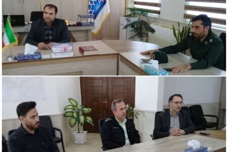 دیدار بخشدار و فرماندهان نظامی و انتظامی  با شهردار گوگان به مناسبت روز شهردار