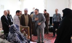 دیدار رئیس و هیات رئیسه دانشگاه شهید مدنی آذربایجان از خانواده شهید والامقام داوود راثی