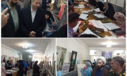 حضور بیش از ۹۰ هنرمند در رویداد هنری بهار هنر انقلاب شهرستان آذرشهر