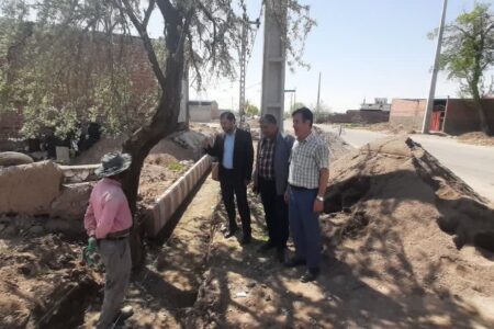 فاز دوم طرح هادی روستای قراغیل درحال اجراست