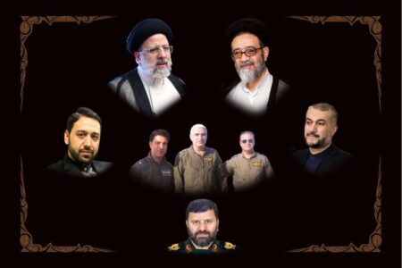 پیکر مطهر شهدای خدمت در معراج شهدای تبریز