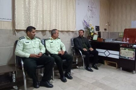 دیدار بخشدار گوگان با فرمانده و پرسنل نیروی انتظامی منطقه گوگان