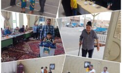 پنجره متفاوت گوگان سسی از حضور مردم در پای صندوق های رأی منطقه گوگان