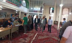 بازدید بازرس ویژه استاندار از شعب اخذ رأی بخش گوگان