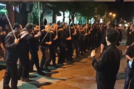 جلوه های زیبای عزاداری در هیئت سقای کربلا گوگان
