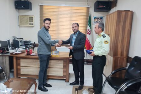 خبرنگار گوگان سسی به پاس فعالیت در ایام انتخابات ریاست جمهوری و محرم تجلیل شد