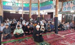 برگزاری مراسم ختم قرآن جهت پیروزی مردم فلسطین ‌و هدیه به شهدا در گوگان