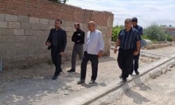 اجرای عملیات جدول گذاری و اصلاح آبرو ها در محلات روستای قشلاق