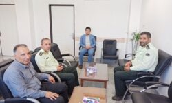 فرمانده و پرسنل انتظامی با رئیس حوزه قضایی بخش گوگان دیدار کردند