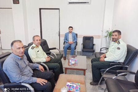 فرمانده و پرسنل انتظامی با رئیس حوزه قضایی بخش گوگان دیدار کردند