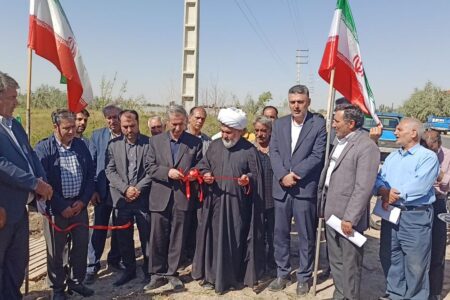 پروژه احداث و بهسازی کانال آبیاری عمومی روستای قشلاق افتتاح شد