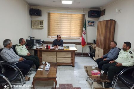 دیدار فرماندهی انتظامی بخش گوگان با بخشدار به مناسبت هفته دولت