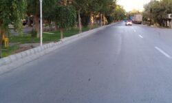 لامپ های بلوار ورودی شهید سلیمانی تعویض می شوند