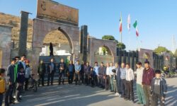 همایش دوچرخه سواری به مناسبت هفته دفاع مقدس در گوگان