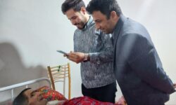 عیادت و دلجویی مسئولان گوگان از پاکبان با اخلاق گوگانی