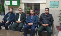 دیدار شبانه بخشدار گوگان با فرمانده و پرسنل انتظامی گوگان