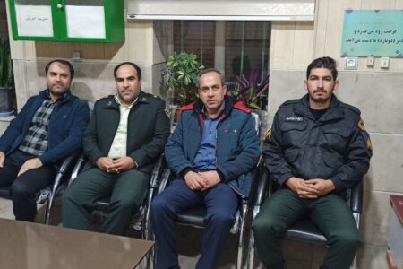 دیدار شبانه بخشدار گوگان با فرمانده و پرسنل انتظامی گوگان