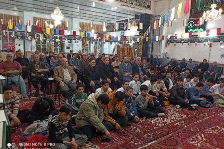 جشن سالگرد پیروزی انقلاب اسلامی و اعیاد شعبانیه در مسجد حاج ملک گوگان برگزار شد