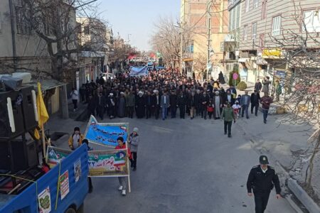راهپیمایی ۲۲ بهمن باشکوه در گوگان