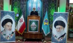 برگزاری نماز جمعه وحدت‌بخش جمعه در گوگان همراه با اعلام حمایت از مردم غزه