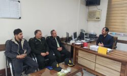 دیدار فرمانده انتظامی گوگان با بخشدار و رئیس حوزه قضایی بخش گوگان