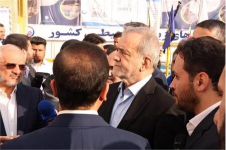 بازدید رییس جمهور از طرح جامع فاضلاب اهواز