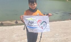 اهتزاز پرچم باشگاه کوهنوردی قزل‌داغ گوگان و گوگان‌سسی بر فراز دالامپر