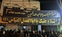 اتحاد کمسابقه هیئتهای مذهبی گوگان در میدان نماز