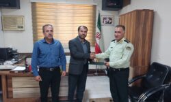 تجلیل بخشدار گوگان از سروان آصف عباسیان به‌دلیل عملکرد درخشان در دوران سرپرستی فرماندهی انتظامی