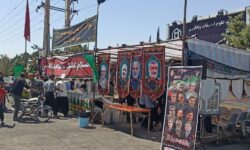 حضور مسئولان منطقه گوگان در موکب شهید علی‌اکبر حاجی‌پور